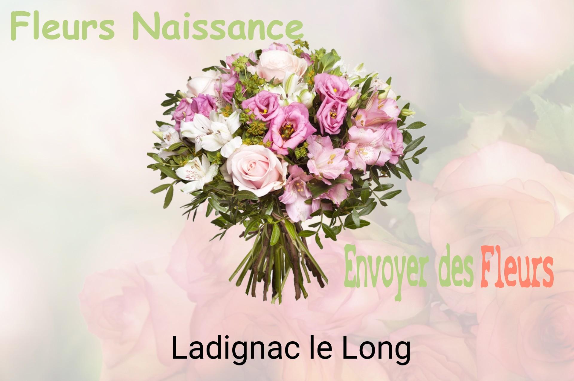 Bouquet de fleurs de naissance livré à Ladignac-le-Long