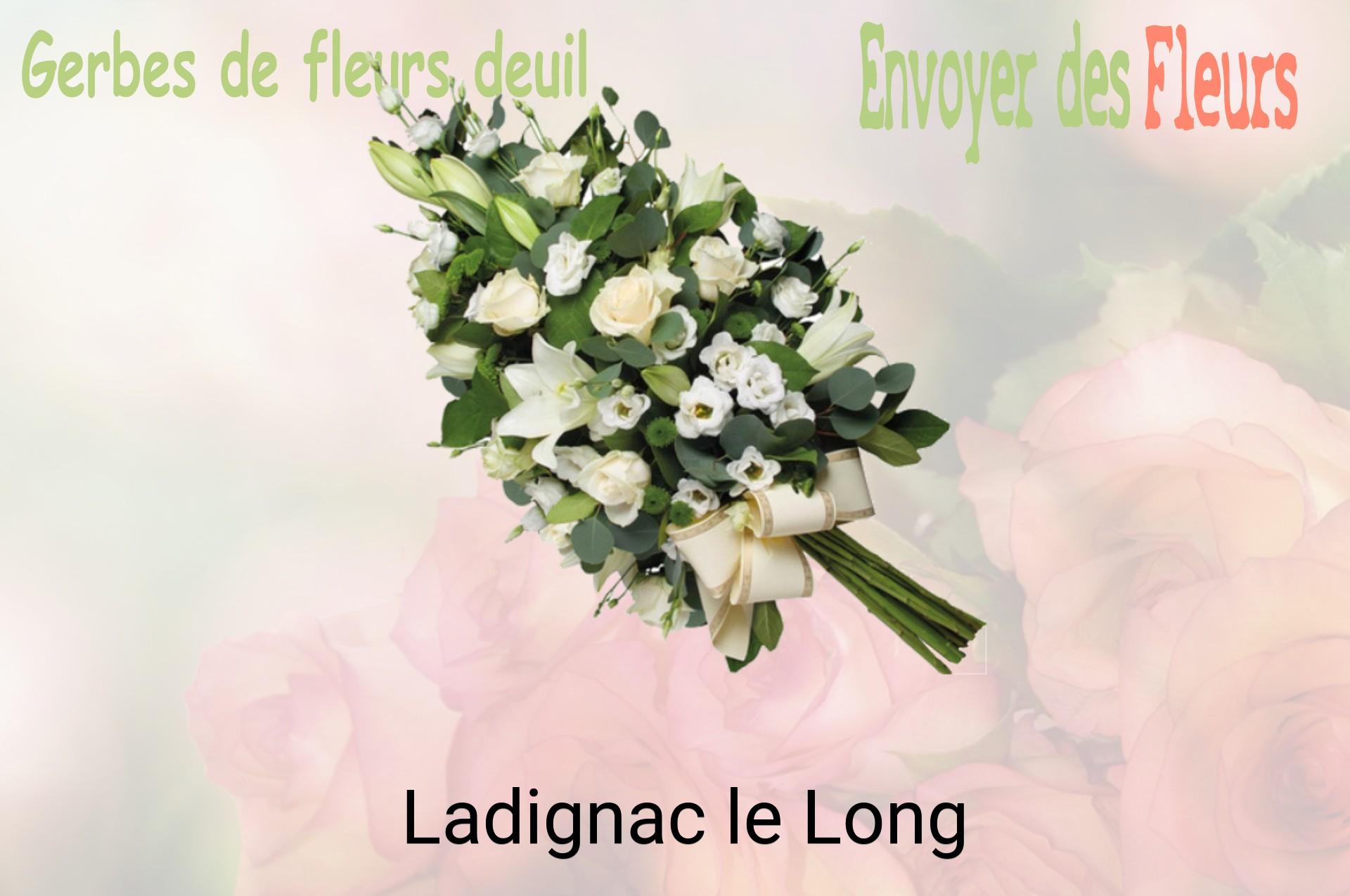 Gerbe de fleurs de deuil livrée à Ladignac-le-Long